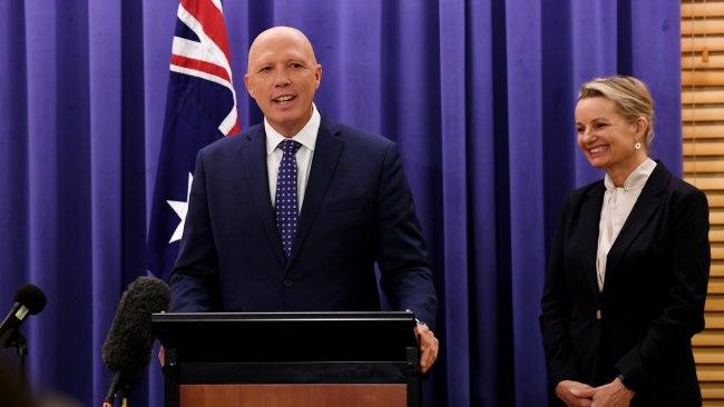 The Liberal leadership team are Peter Dutton and his deputy Sussan Ley.