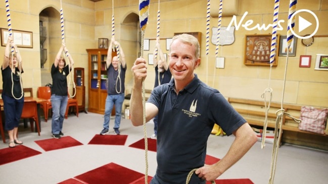 Ringing the bells of Sydney's St Mary's Cathedral