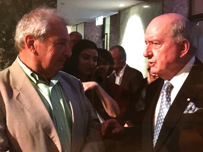 Piers Akerman and Alan Jones. Picture: Supplied