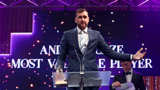 Andrew Bogut made a big impact during his arrival in the NBL this year. Picture: Getty