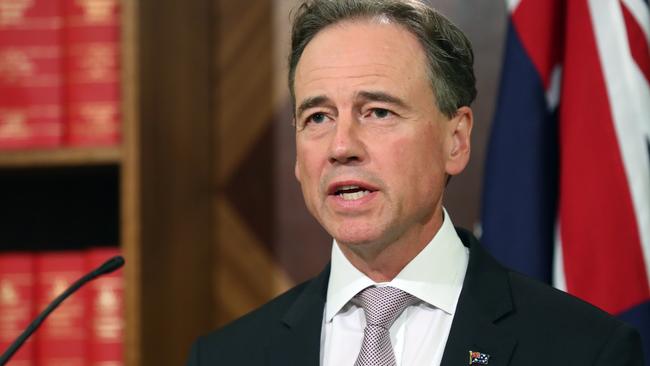 Health Minister Greg Hunt. Picture: NCA NewsWire / David Crosling