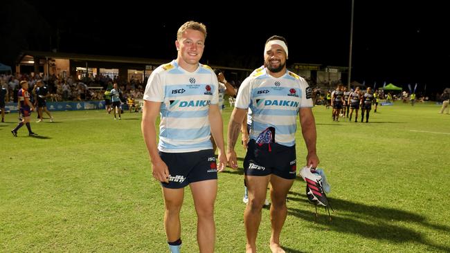 Joe Cotton after the Waratahs trial match in Narrabri against the Queensland Reds. Pic: Clay Cross/NSW Waratahs