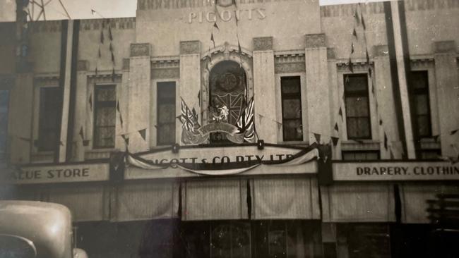 Valerie Inwood snapped these photos of decorations across Toowoomba in 1954, as the region prepared for a visit from Queen Elizabeth II and Prince Philip.