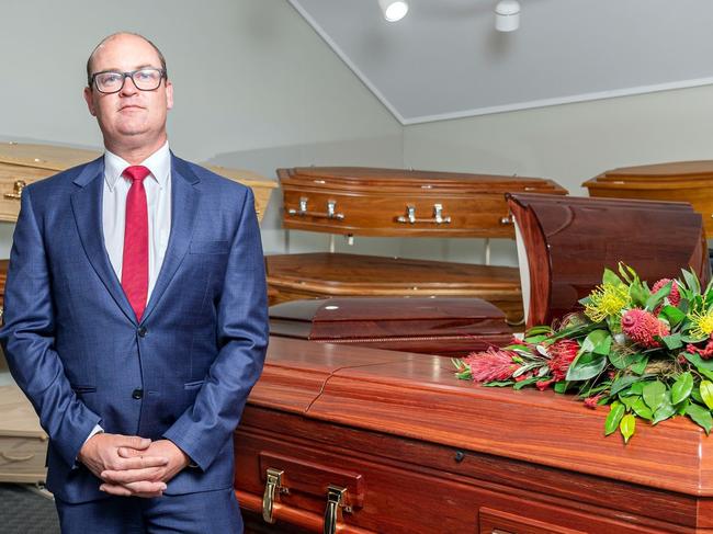 Adrian Barrett, national president of the Australian Funeral Directors Association