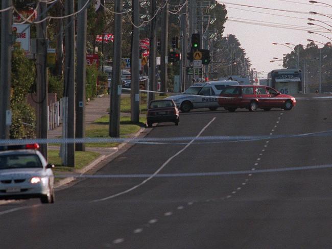 The scene where Gary Silk, and Rodney Miller were shot dead in 1998.