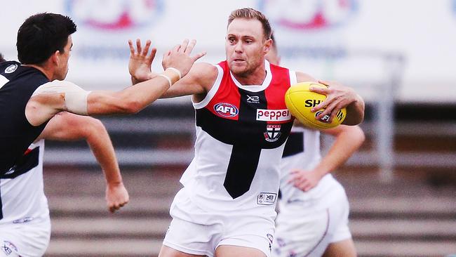 David Armitage led the clearances against the Blues. Picture: Getty Images