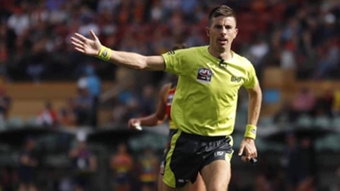 Former AFL umpire Michael Pell is no longer employed by the league. Picture: AFL Photos