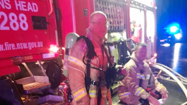 BREATHING APPARATUS: Crews from Fire and Rescue Evans Head wore contained air breathing apparatus at the fire at a Broadwater property on Monday March 22, 2021 at around 2.50am.