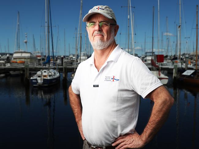 Royal Yacht Club of Tasmania Commodore Richard Bevan is delighted the Sydney to Hobart Yacht Race is still going ahead this year. Picture: NIKKI DAVIS-JONES