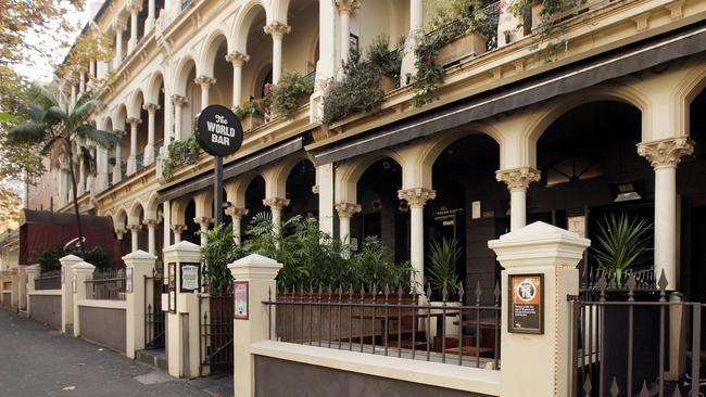 The World Bar and Candy's Apartment on Bayswater Road Kings Cross.