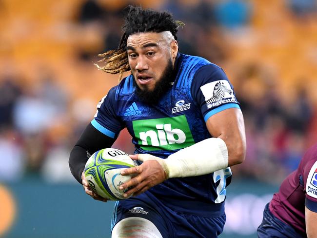 Ma'a Nonu in full flight for the Blues. Picture: Getty Images