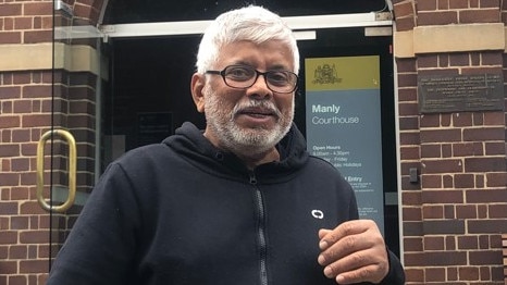 Abdul Sattar, 62, of Beacon Hill, outside Manly Local Court on Wednesday, where he was convicted of four counts of sexually touching a 14-year-old female shop assistant on the northern beaches.