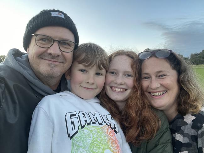 Nick and Kirsty Grigg with daughter Stevie and son Ben, fighting deportation by the Immigration Department.. Picture - Supplied