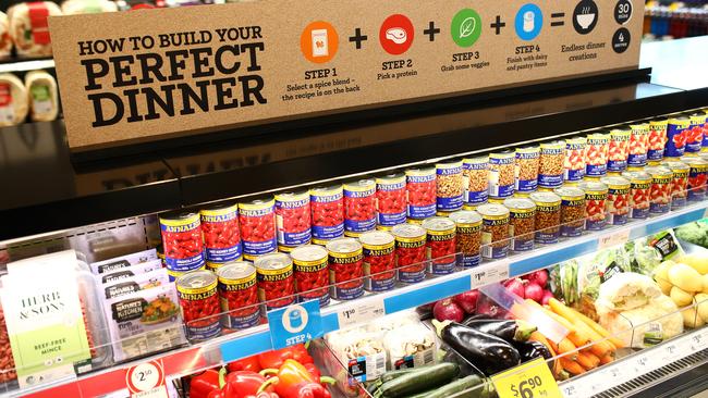 The deconstructed meal kit station. Picture: Getty