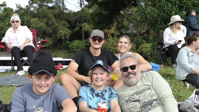 Coffs Coast league fans enjoy the atmosphere at the Cronulla Sharks v Gold Coast Titans match at C.ex Stadium Coffs Harbour. Photo: Tim Jarrett