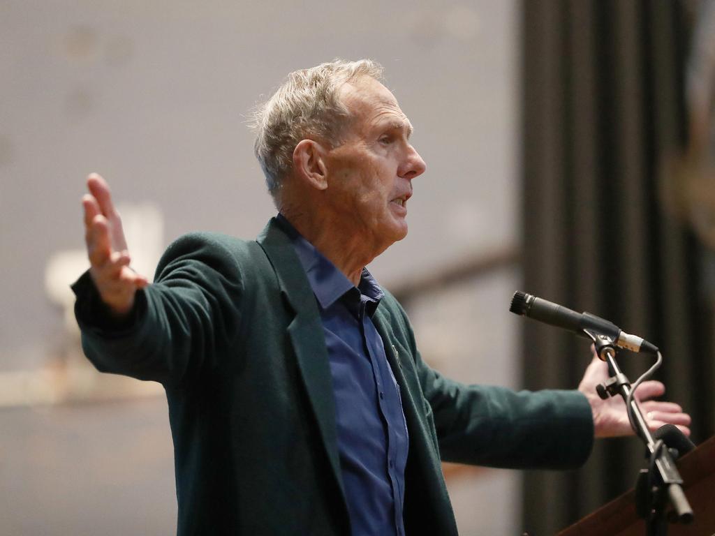 Bob Brown. Rally for Forest – Bob Brown Foundation at City Hall in Hobart. Picture: Nikki Davis-Jones