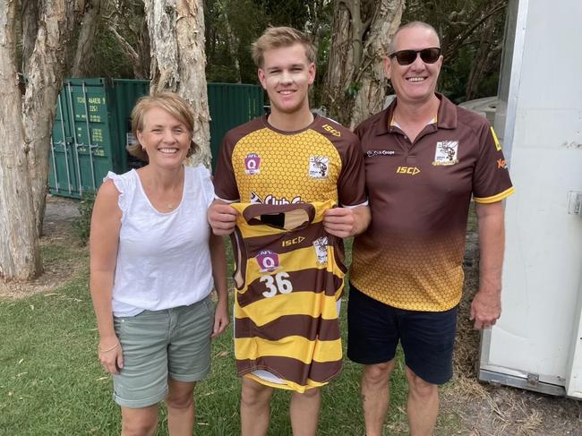 Aspley Hornets QAFL player Lleyton Brown. Photo: Supplied