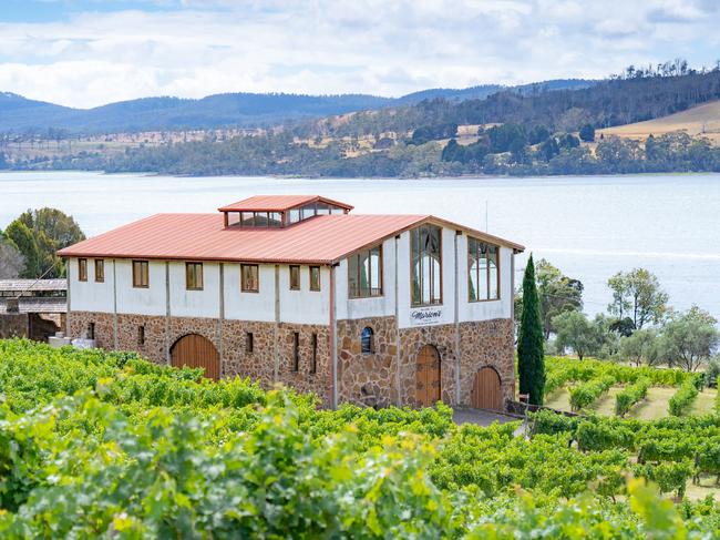 Idyllic Marion's Vineyard, located on the banks of the Tamar River, which Farmer Wants A Wife contestant Nick Onassis owns.