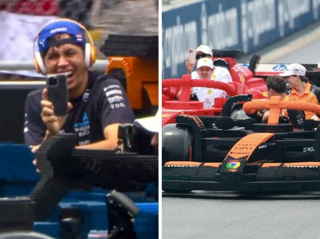 F1's Lego race was a hit with the drivers.