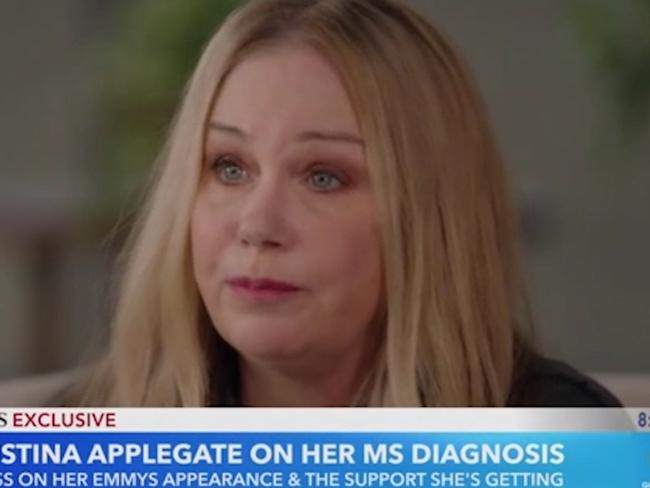 Christina Applegate during the sit-down interview with Good Morning America.