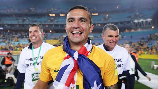 Tim Cahill celebrated Australia’s World Cup qualification but doesn’t know if he’ll be there.