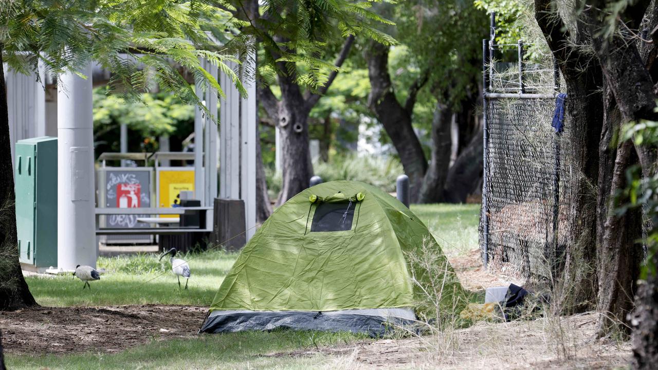 The rate of homelessness in Queensland has grown by 22 per cent since 2017 compared with only 8 per cent across the rest of the nation. Picture: NewsWire / Sarah Marshall