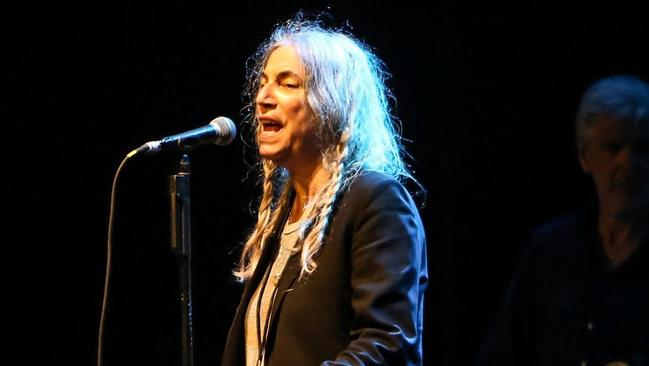 Patti Smith at Bluesfest on Thursday night. Picture: David Harris