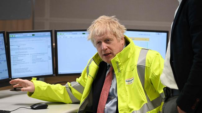 Britain's Prime Minister Boris Johnson envisions building eight new nuclear power stations in the UK. Picture: Finnbarr Webster / POOL / AFP