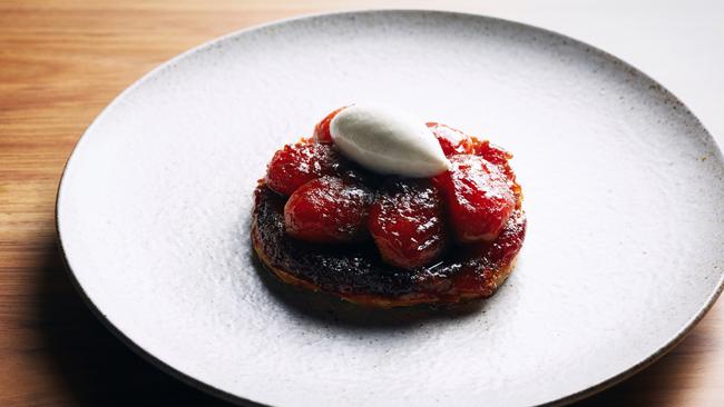 Pink lady tart tatin is a sticky sweet full stop to a meal