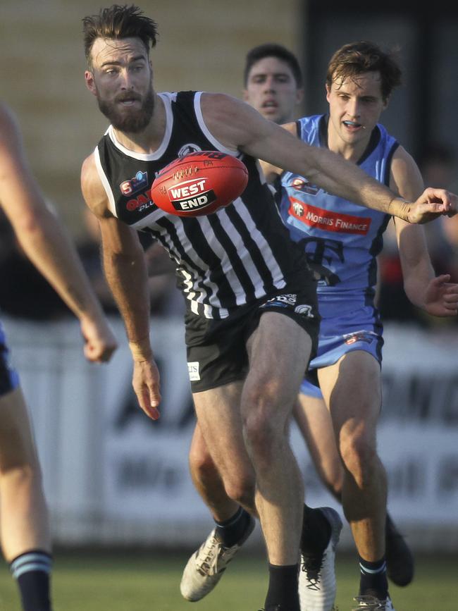 Charlie Dixon in action for Port. Picture: AAP Image/Dean Martin