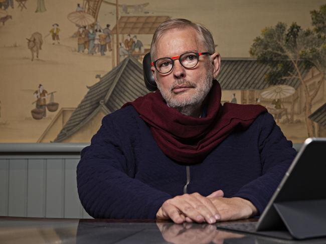 Bill Moss at his home office in Mount Wilson on the 30th of April 2020. Photographer: Adam Yip