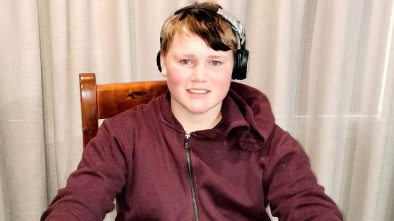 Hendrix Mortimer, 13, following the incident. Picture: Supplied.