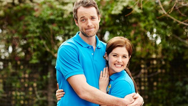 Hamish Blake and Lucy Durack in <i>Now Add Honey</i>.