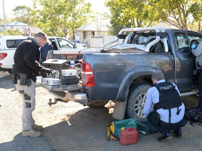 Police raid at Port Curtis.