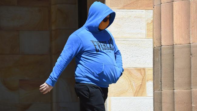 Nicholas Masling leaving magistrates court. Picture: Naomi Jellicoe