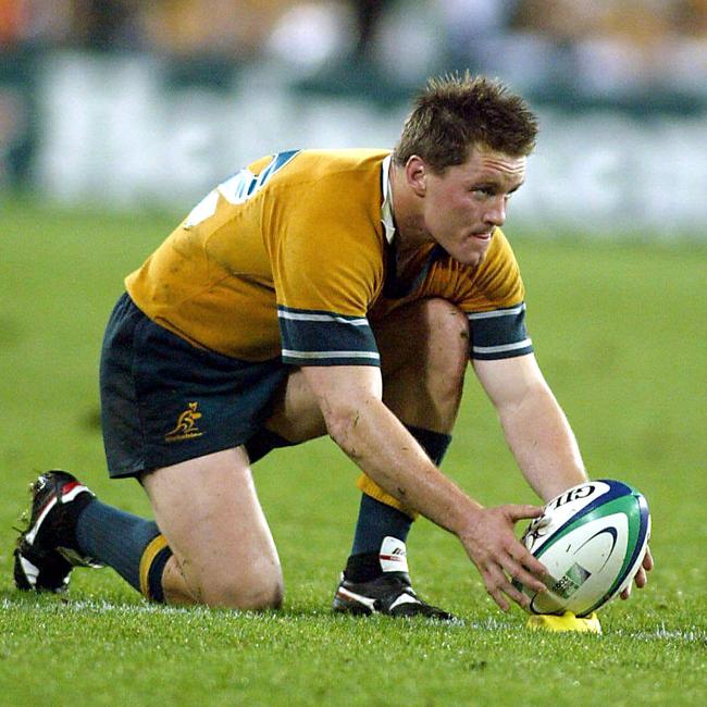 Elton Flatley was one of the heroes of Australia’s 2003 Rugby World Cup campaign. Picture: MARK EVANS