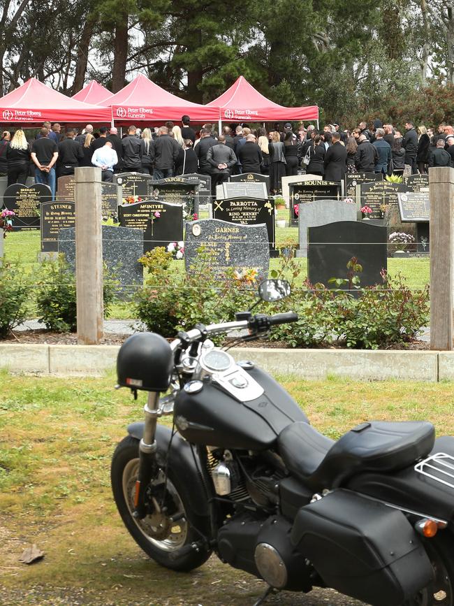 Hundreds gathered for Shane Smith’s funeral on September 26, 2022. Picture: Dean Martin