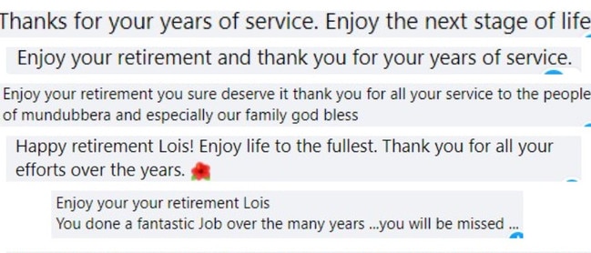 Dozens shared kind words online to Lois Mesner ahead of her retirement.