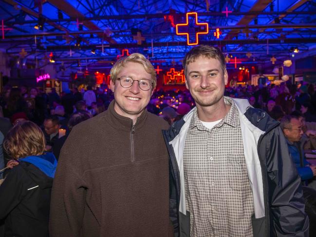 Jed Morgan and Cooper Leek at Winter Feast 2025 in Hobart. Picture: Caroline Tan