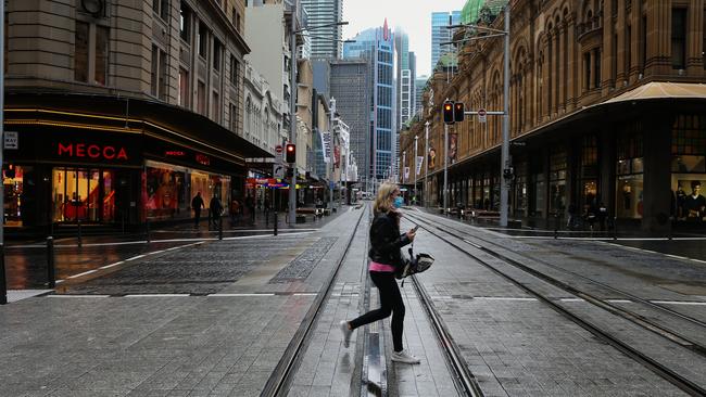 Sydney remains in lockdown as cases escalate. Picture: NCA NewsWire/Gaye Gerard