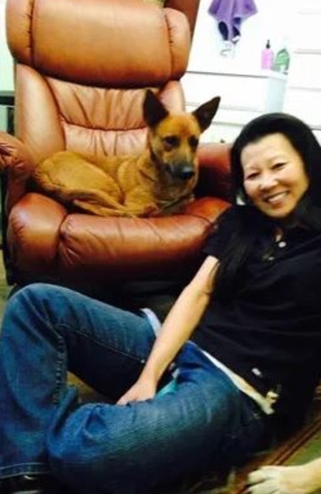 Betsy Arakawa with Zinna who was found dead in her crate. Picture: Supplied