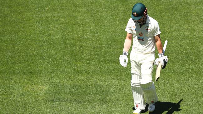 Travis Head had a forgettable Test and could be facing the axe. Picture: Getty