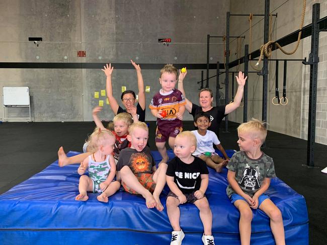 Crossfit Gladstone owners Kristina and Adam Gibson have created a space purely for kids and toddlers to practice crossfit.Â 