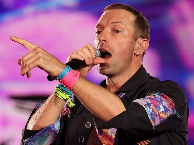 Melbourne hotel prices are set to skyrocket when Chris Martin and his Coldplay play in the city. Picture: Getty