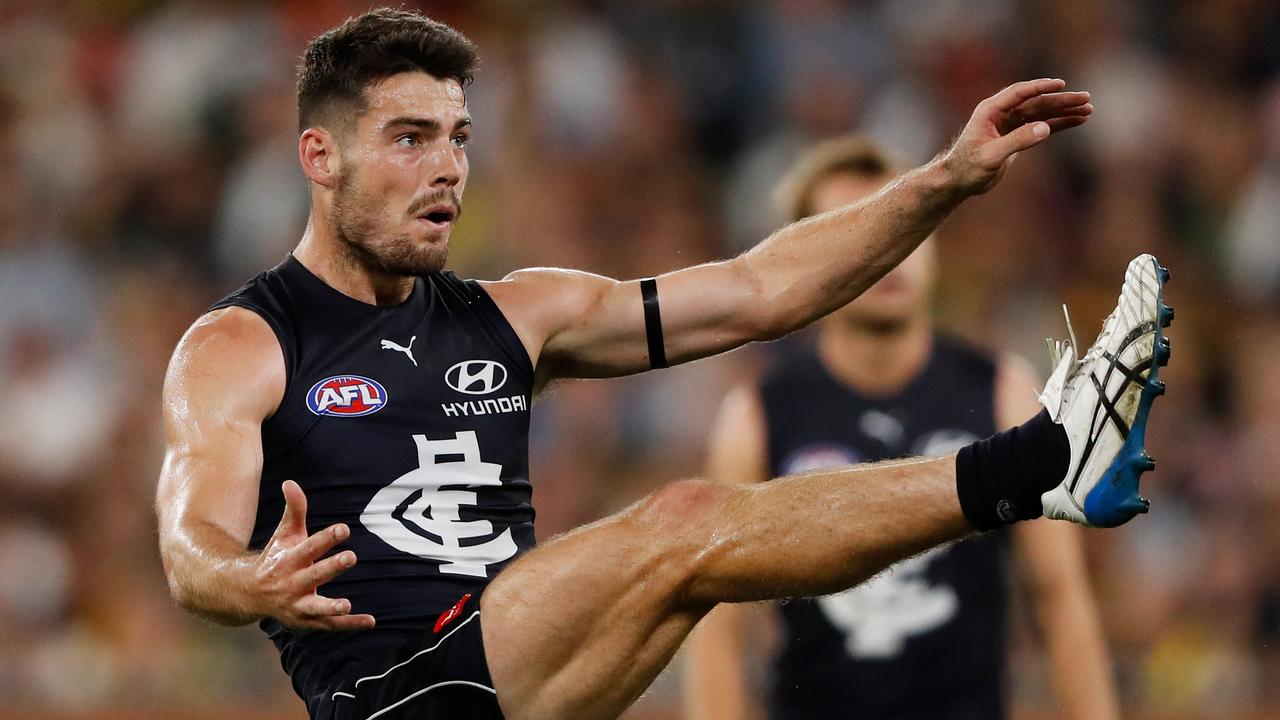 George Hewett was a great addition to Carlton’s midfield until a back injury cut his season short. Picture: Getty Images