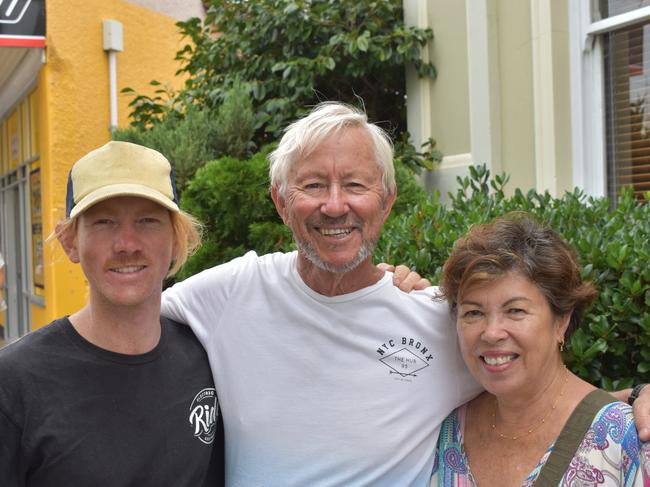 Dylan, David and Yvonne from the Gold Coast