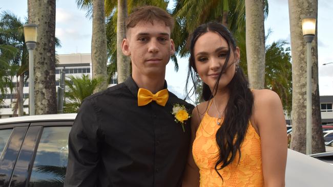 Isaiah Brown and Jade Totorica at the Mackay State High School formal at the MECC, on Wednesday November 18. Picture: Zizi Averill