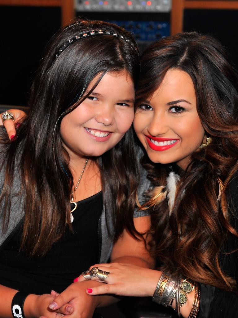 Demi has thrown her support behind her grieving younger sister. Picture: Alberto E. Rodriguez/Getty Images