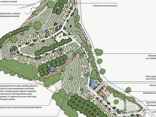 Concept design for Wardrop Village affordable living project.