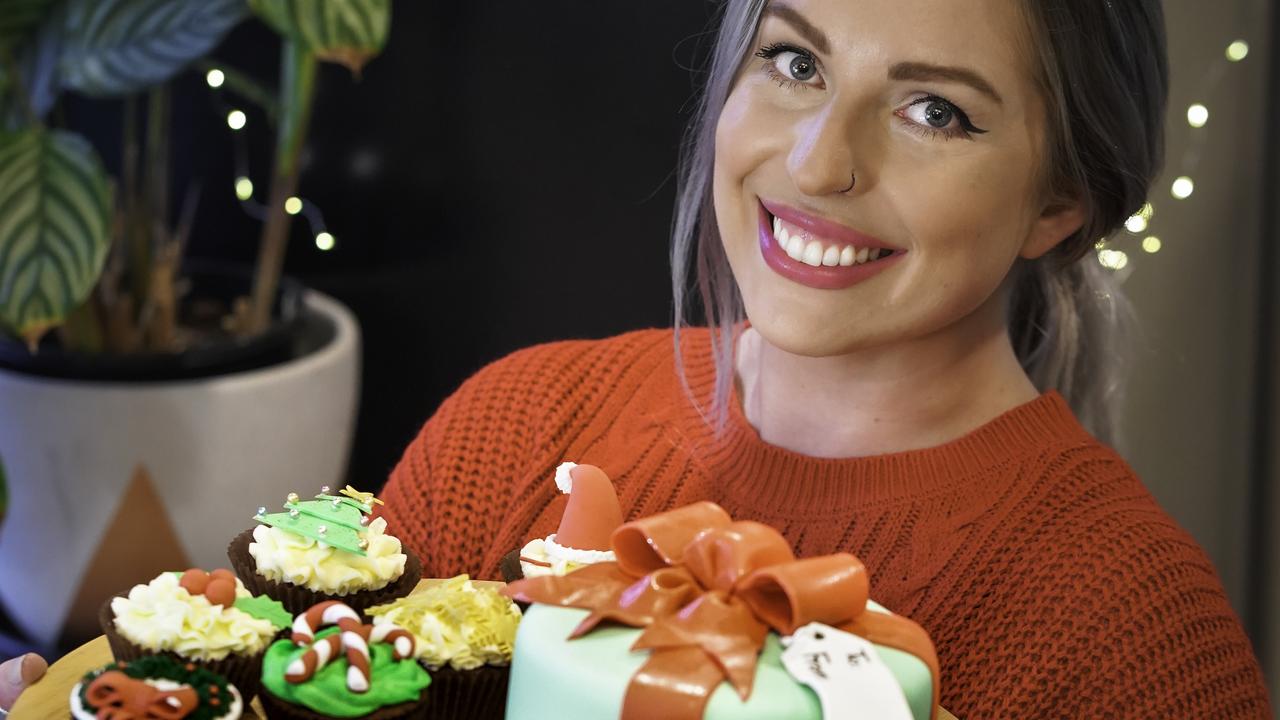 Tahneea Hoffman's Hoffcake Co. Christmas themed baked goods.